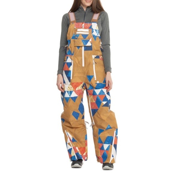 Free People Cares On the Ascend Printed PrimaLoft® Bib Ski Pants - Insulated - Picture 1 of 5
